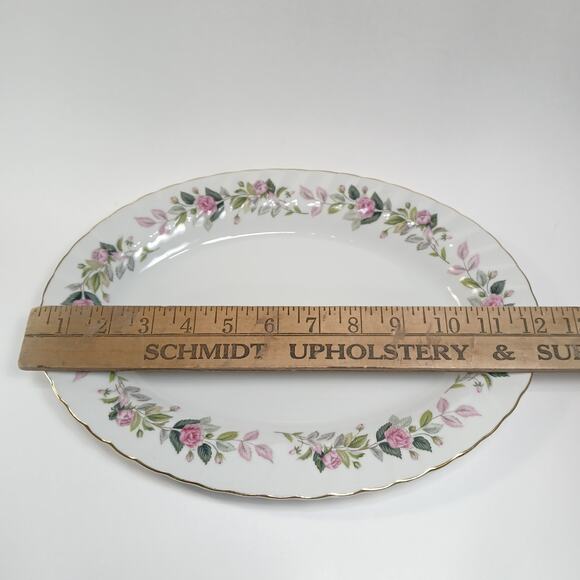 12" Oval Serving Plate Regency Rose #2345 by Creative Vintage Replacement China - Picture 6 of 9